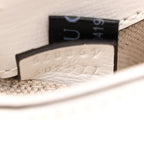 Gucci Calfskin Mini Horsebit 1955 Asymmetric Shoulder Bag White