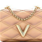 Louis Vuitton Lambskin Malletage Pico GO-14 Pink