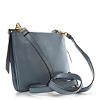 Prada Vitello Phenix Double Zip Crossbody Bag Light Blue
