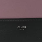 Celine Shiny Smooth Calfskin Medium Frame Shoulder Bag Liquorice Antique Rose