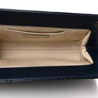 Chanel Patent CC Quilted Timeless Clutch Navy