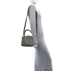 Prada Vitello Daino Soft Small Zippered Top Handle Bag Ninfea