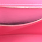 Balenciaga Shiny Calfskin Crocodile Embossed Small Hourglass Top Handle Bag Baby Pink