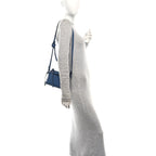 Fendi Denim Effect Cuoio Romano Mini By The Way Soft Myrtle