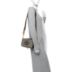Gucci GG Supreme Monogram Web Neo Vintage Shoulder Bag Beige New Acero Crop
