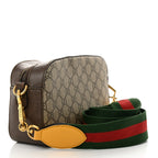 Gucci GG Supreme Monogram Web Neo Vintage Shoulder Bag Beige New Acero Crop