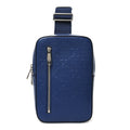 Gucci Calfskin GG Tennis Embossed Sling Backpack Blue