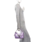 Prada Paillettes Sequin Mini Re-Edition 2000 Bag Lilium Black