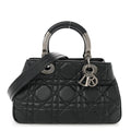 Christian Dior Calfskin Cannage Medium The Lady 95.22 Black