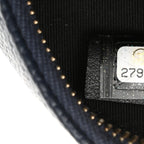Chanel Caviar Quilted Round Filigree Crossbody Navy Black