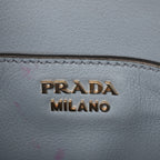 Prada Vitello Phenix Double Zip Crossbody Bag Light Blue