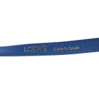 Loewe Crackle Patent Calfskin Medium Flamenco Knot Bag Royal Blue
