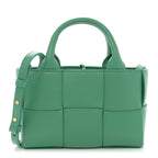 Bottega Veneta Nappa Maxi Intreccio Mini Arco Tote Green
