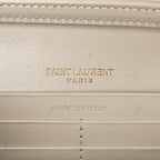 Saint Laurent Smooth Calfskin Le Maillon Chain Wallet Crema Soft