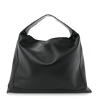 Bottega Veneta Silky Calfskin Large Hop Black