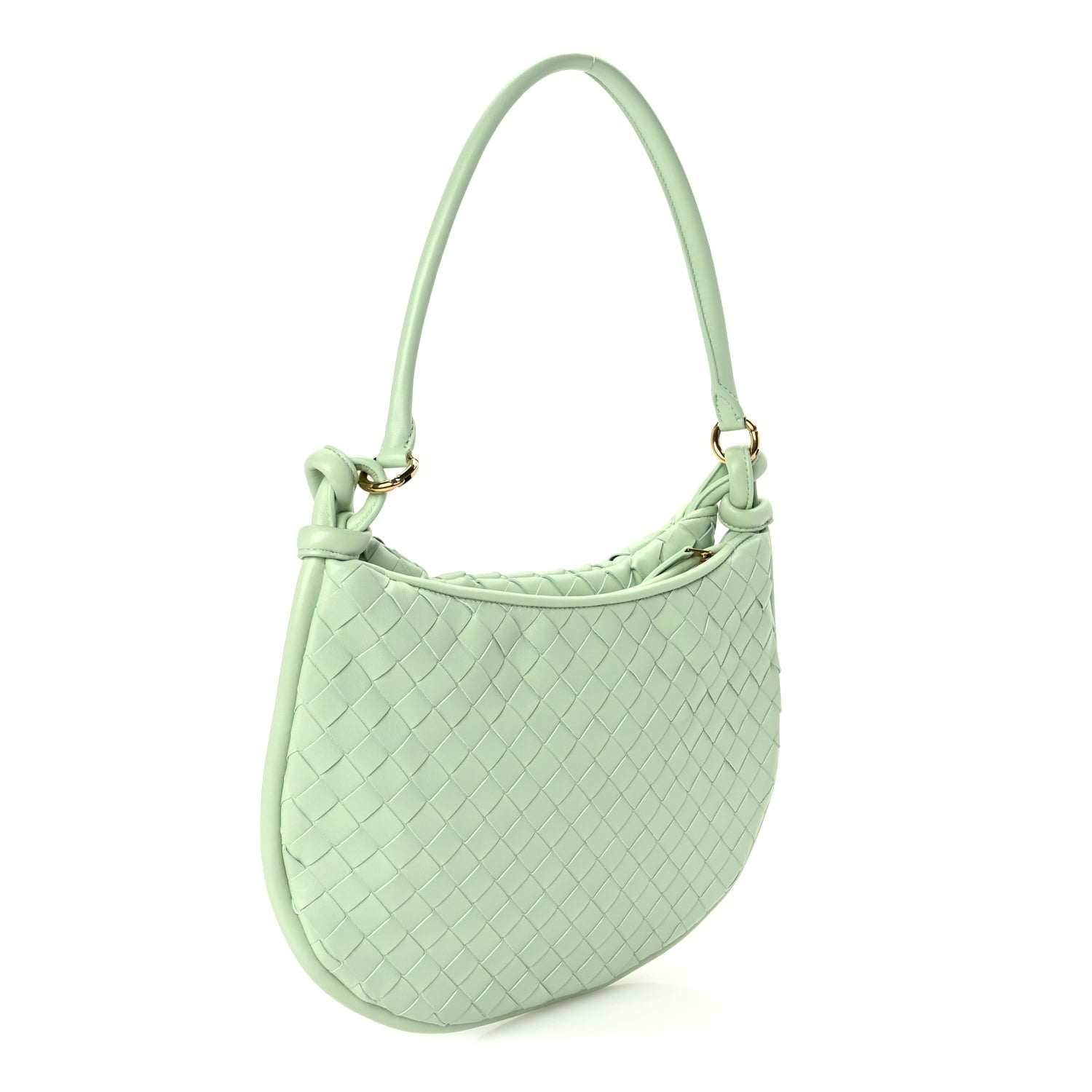 Bottega Veneta Nappa Intrecciato Medium Gemelli Fresh Mint