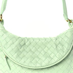 Bottega Veneta Nappa Intrecciato Medium Gemelli Fresh Mint