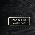 Prada Shearling Mini Re-Edition 2000 Bag  Black