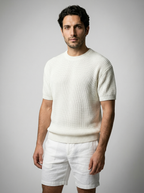 The Harlowe Waffle Knit Tee