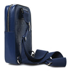 Gucci Calfskin GG Tennis Embossed Sling Backpack Blue