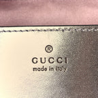 Gucci Iridescent Nappa Chevron Matelasse Mini GG Marmont Shoulder Bag Iridescent Escape Pink