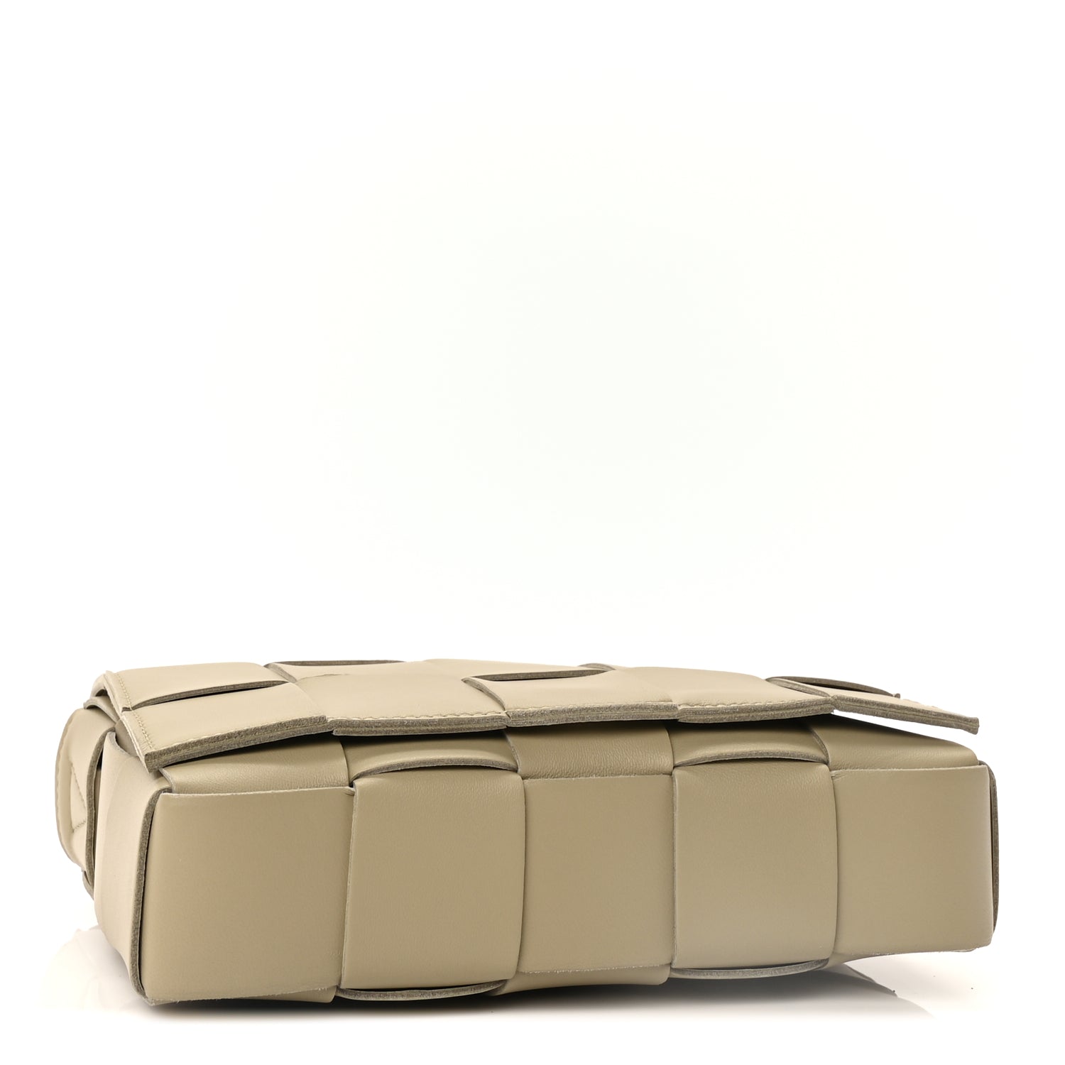 Bottega Veneta Lambskin Maxi Intrecciato Cassette Crossbody Bag  New Sauge