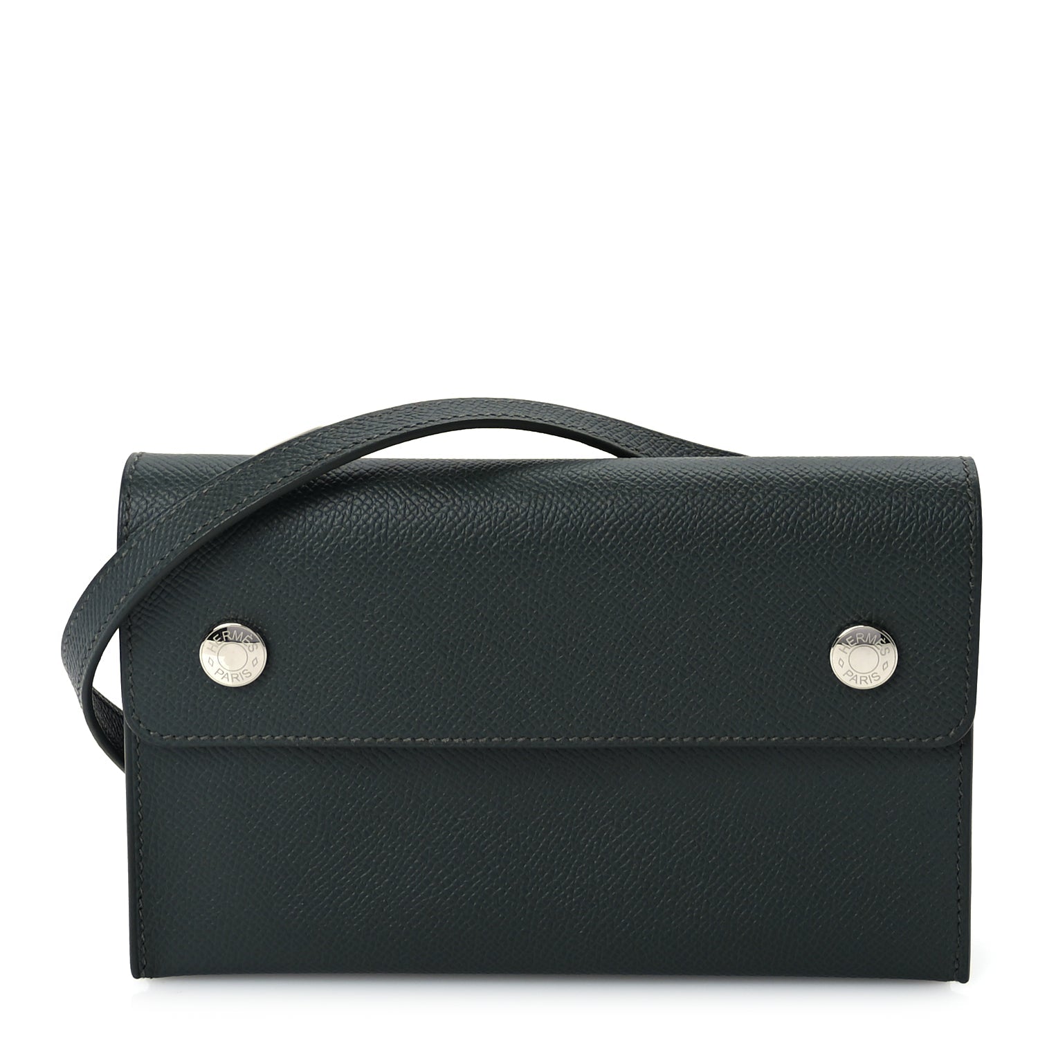 Hermes Epsom Hermesnap Wallet  Vert Amande