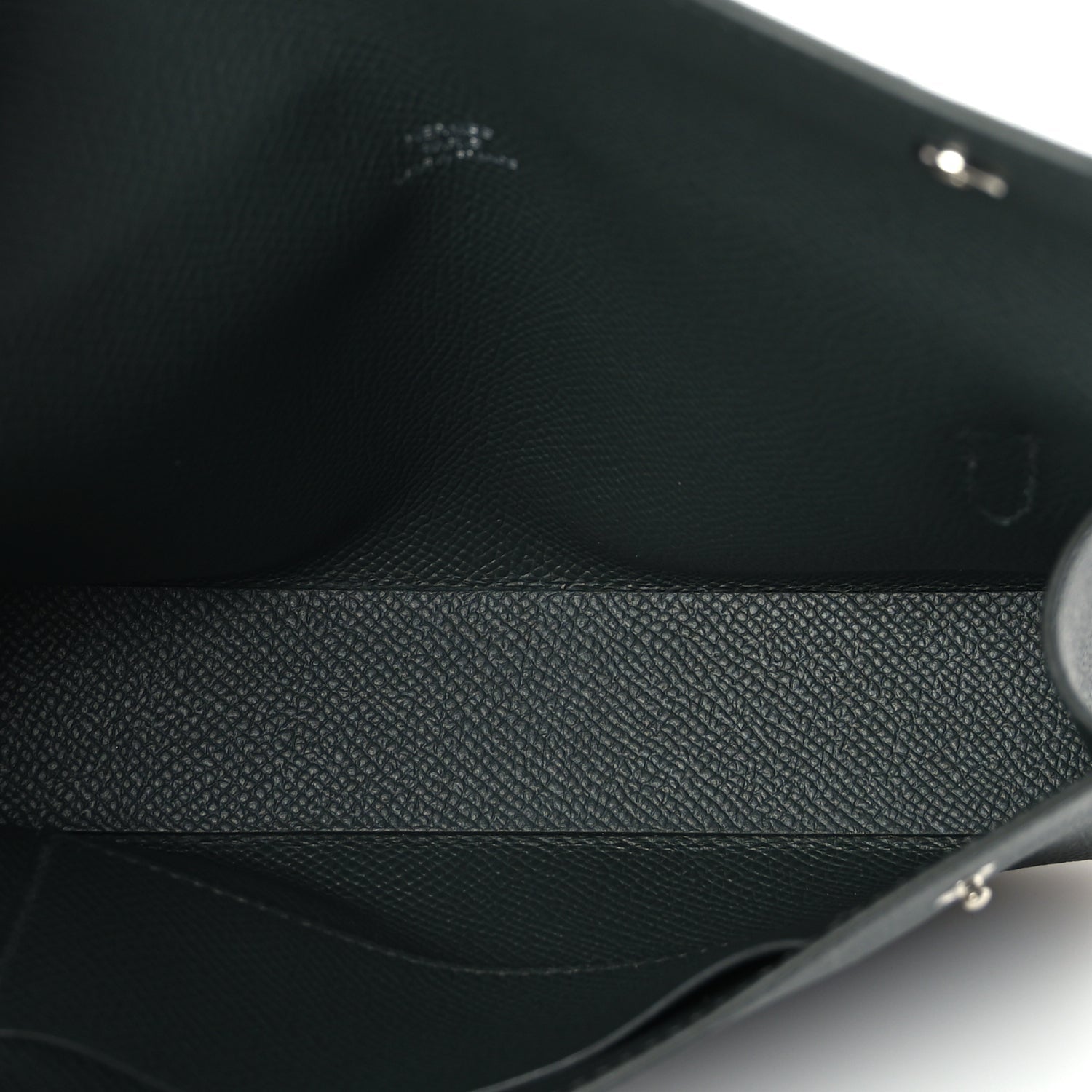 Hermes Epsom Hermesnap Wallet  Vert Amande