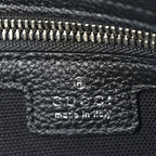 Gucci Grained Calfskin Large B Shoulder Bag Black
