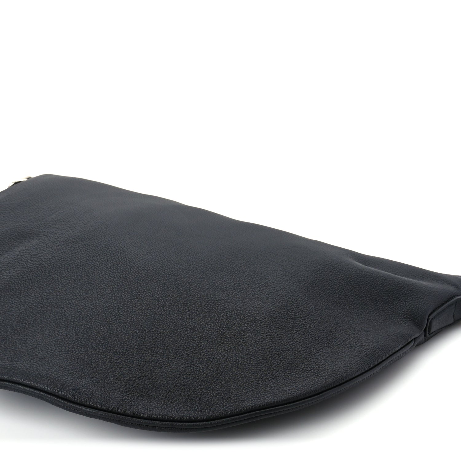 Gucci Grained Calfskin Large B Shoulder Bag Black