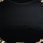 Chanel Braided Raffia Calfskin Quilted Mini Chanel 25 Handbag Black White