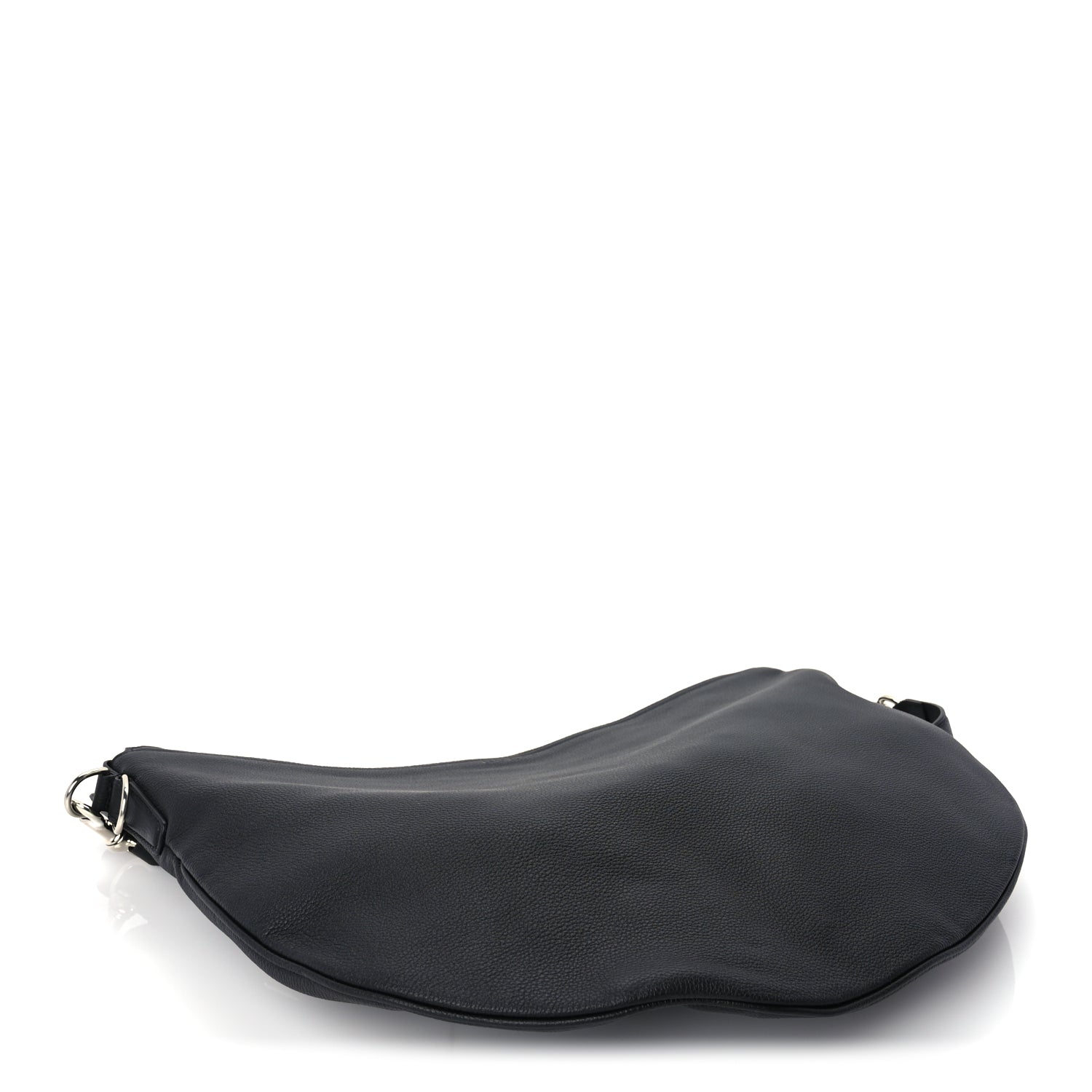 Gucci Grained Calfskin Large B Shoulder Bag Black