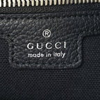 Gucci Grained Calfskin Large B Shoulder Bag Black
