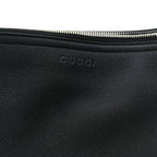 Gucci Grained Calfskin Large B Shoulder Bag Black