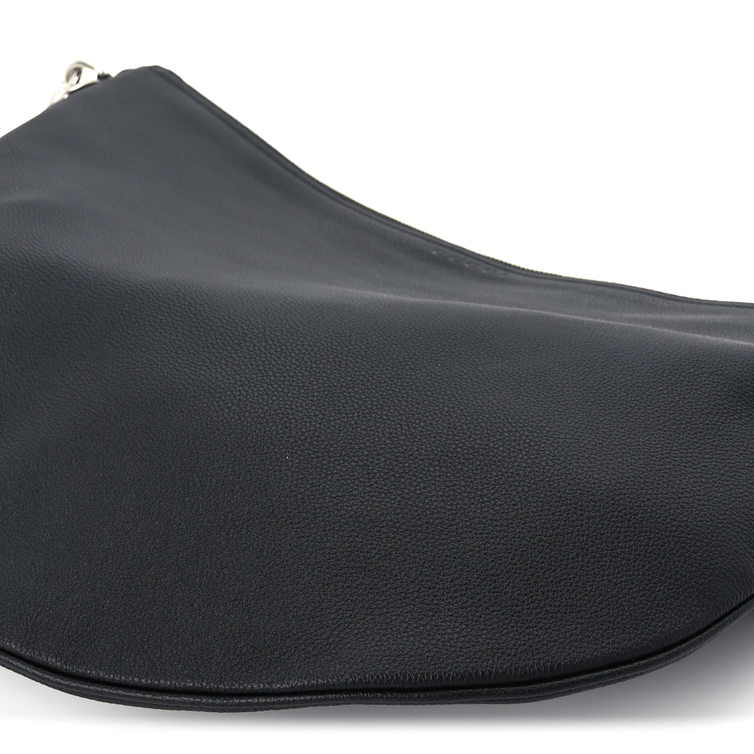 Gucci Grained Calfskin Large B Shoulder Bag Black