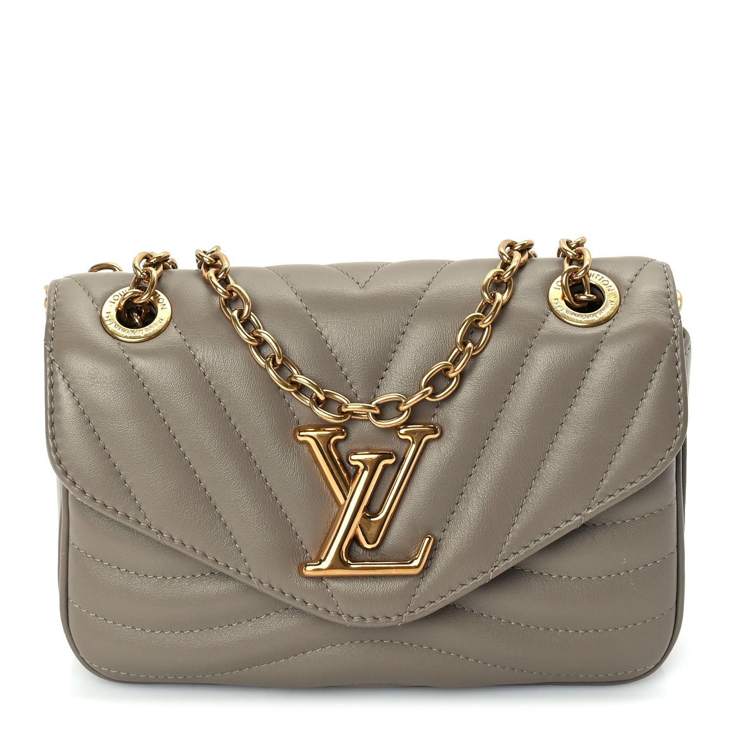 Louis Vuitton Calfskin New Wave Chain PM NM Taupe