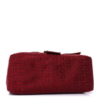 Fendi Zucchino Mama Baguette Bordeaux Rubino