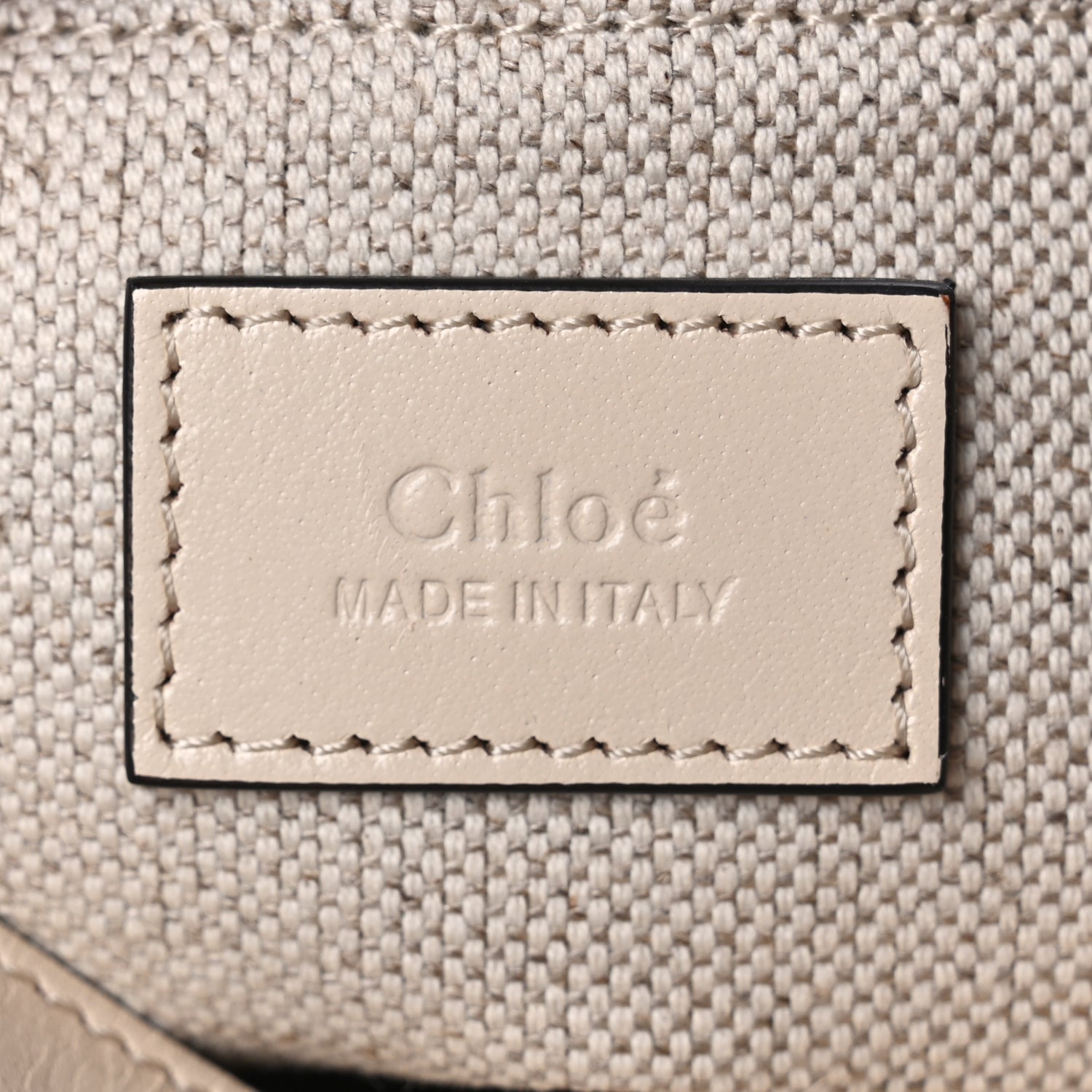 Chloe  Shiny Calfskin Medium Double Carry Camera Bag Sweet Beige