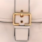 Chloe  Shiny Calfskin Medium Double Carry Camera Bag Sweet Beige