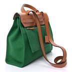 Hermes Vache Hunter Toile Herbag Zip 31 PM  Bambou Natural