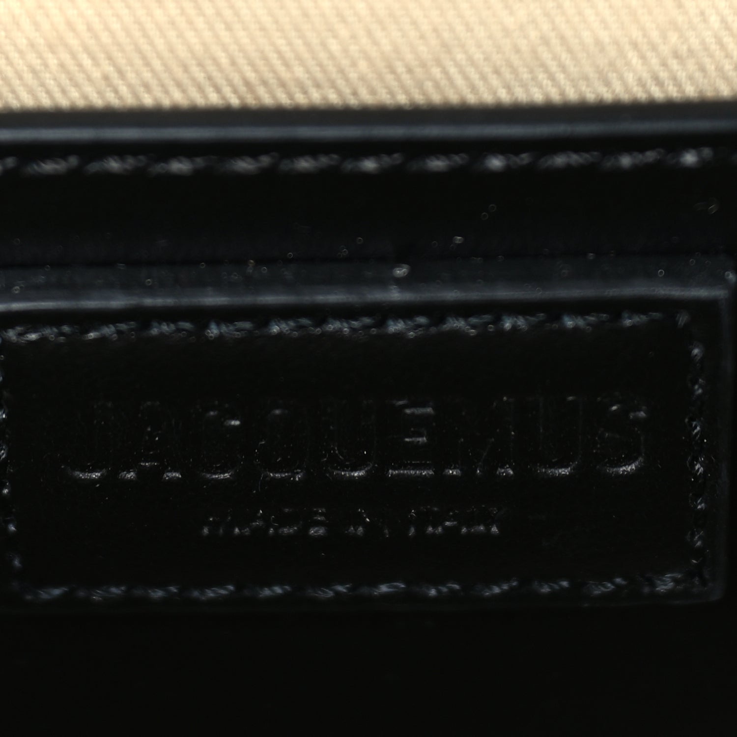 Jacquemus Smooth Calfskin Le Grand Bambino Black