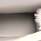 Balenciaga Faux Fur Fluffy Hourglass XS Top Handle Bag Natural