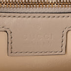 Gucci Ancora Calfskin Web Small Jackie Shoulder Bag Light Grey