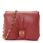 Loewe Lambskin Goya Puffer Bag Plumrose