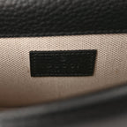 Gucci Dollar Calfskin Crystal Mini Dionysus Top Handle Bag Black Crystal