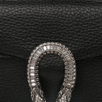 Gucci Dollar Calfskin Crystal Mini Dionysus Top Handle Bag Black Crystal