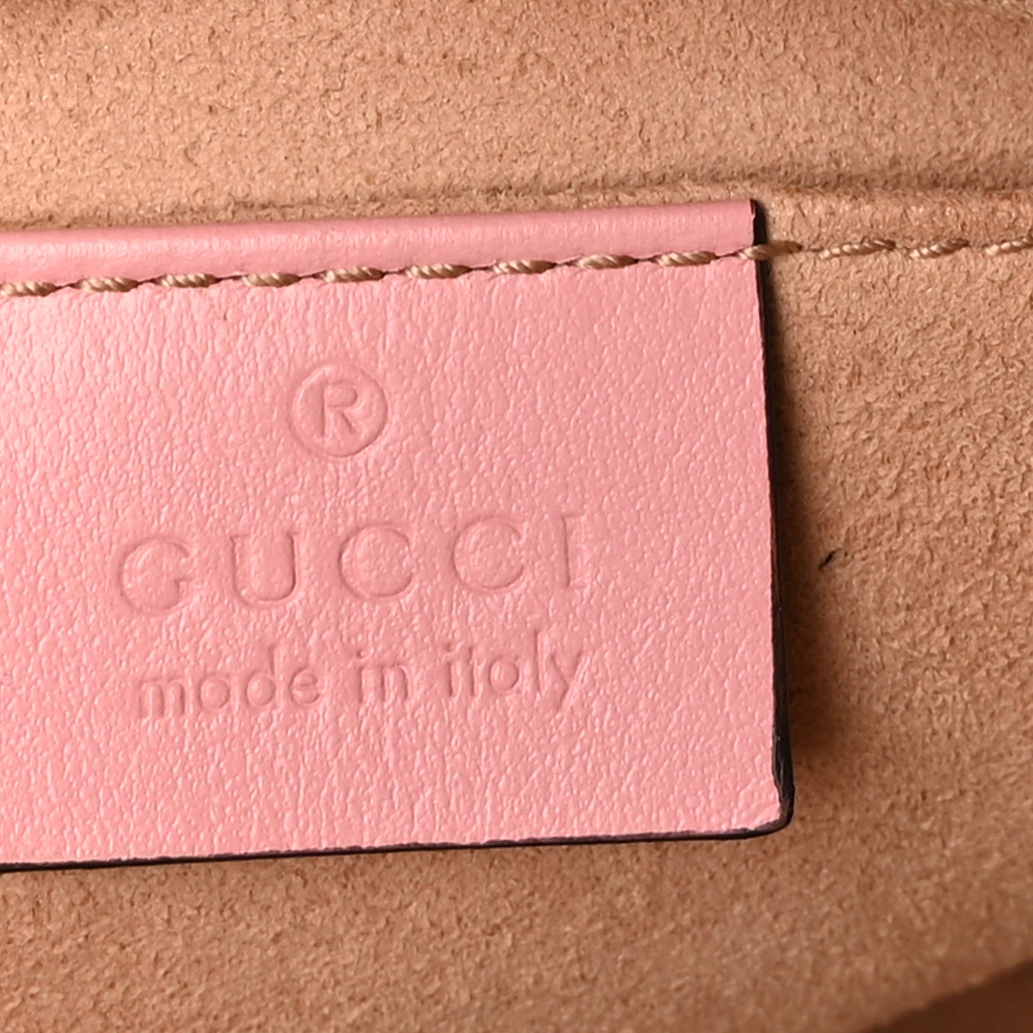 Gucci Calfskin Matelasse Small GG Marmont Chain Shoulder Bag Wild Rose