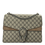 Gucci GG Supreme Monogram Medium Dionysus Shoulder Bag Taupe
