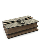 Gucci GG Supreme Monogram Medium Dionysus Shoulder Bag Taupe
