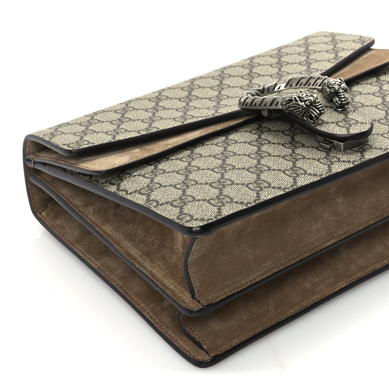 Gucci GG Supreme Monogram Medium Dionysus Shoulder Bag Taupe
